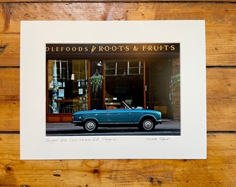 Peugeot 304, Glasgow print -  signed mounted print 30 x 40cm - Stuart Brown Photography - FREE DELIVERY