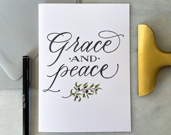 Grace & Peace Printable Greeting Card