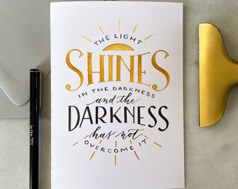 Light Shines Printable Encouragement Card