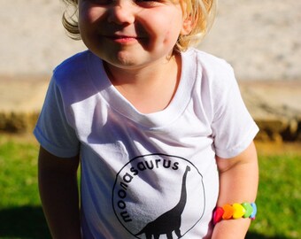 Kids Black Moonasaurus T-Shirt
