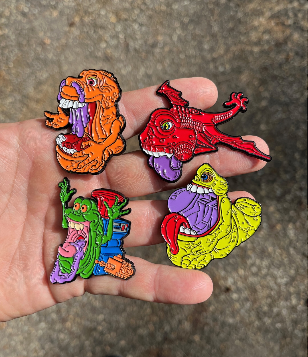 Kenner Real Ghostbusters 80s Toy Gooper Ghost Fanmade 2 Inch Enamel Pin