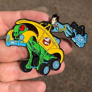 Highway Haunter Kenner Toy from The Real Ghostbusters - Custom Fanmade 3 inch wide enamel pin