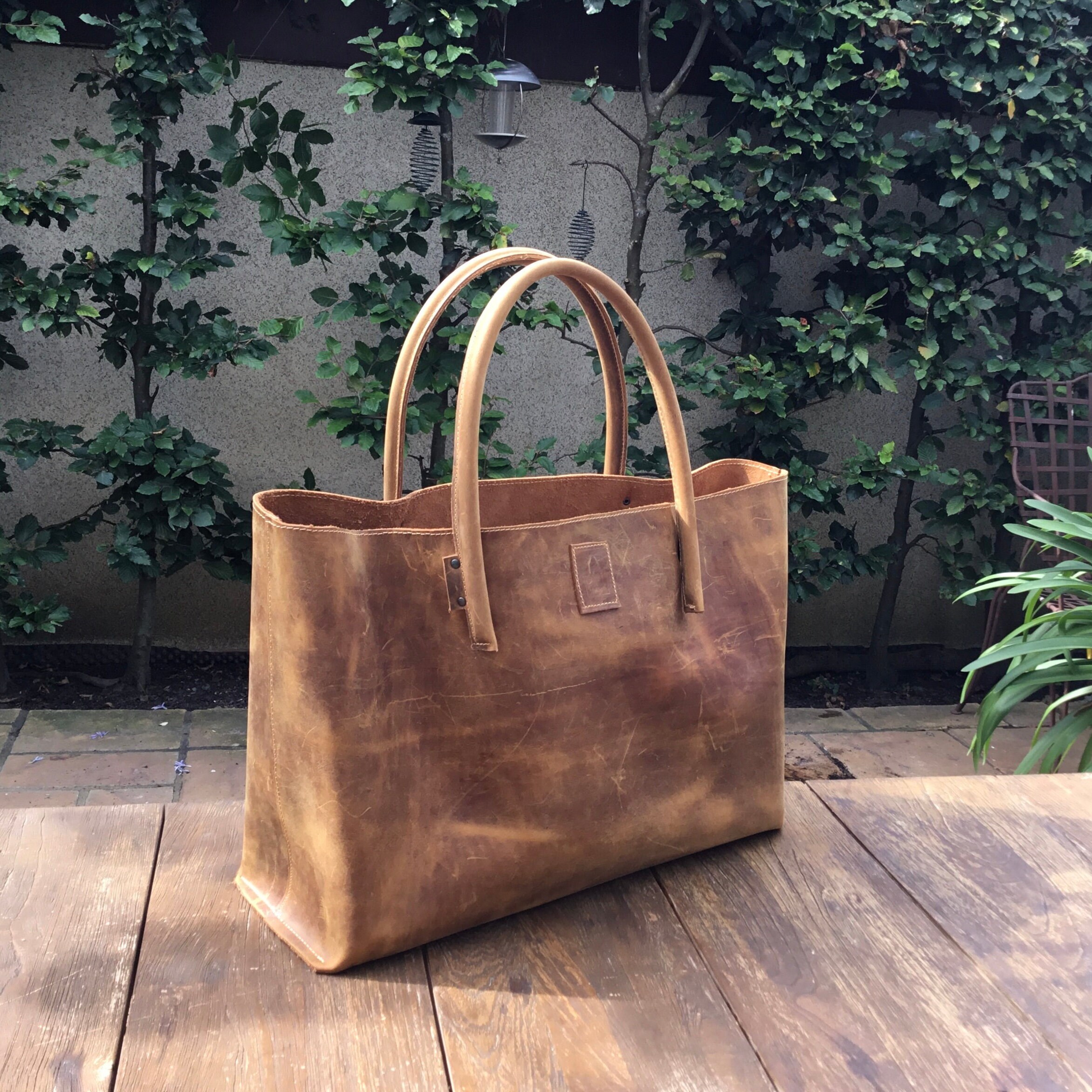 Leder einkaufstasche Clearance