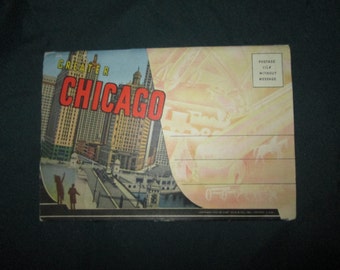 vintage post card book !!GREATER CHICAGO!!