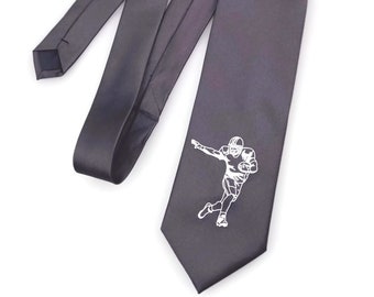 Football Tie - Football Gifts for Men, Coach Gift, Boyfriend Sport Gift, Birthday Gift for Him, Husband Gift, Birthday Gift, Gifts for Dad