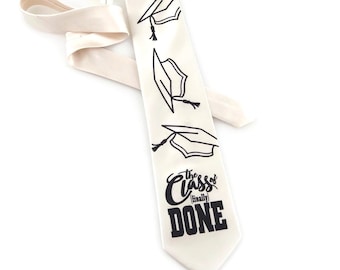 Graduation Tie - Graduation Gift for Him, Graduation Present, College Graduation Gift, Gift for Graduate, Teacher Gift, Grad Gift for Him