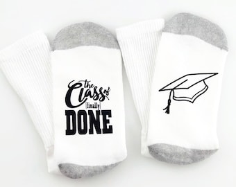 Chaussettes de remise des diplômes - cadeau de remise des diplômes pour lui, cadeaux hommes diplômés, promotion 2018, cadeau enseignant, cadeau de remise des diplômes, cadeau pour diplômé, cadeau pour lui