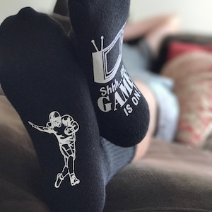 Football Socks - Football Gift - Fathers Day Gift - Football Dad - Funny Socks - Gift for Him - Dad Gifts - Foot Ball - Christmas Gift