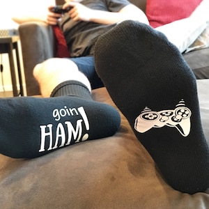 Gamer Socks - Gifts for Him - Gifts for Gamers - Video Game - Gamer Dad - Video Games - Video Game Gifts - Gifts for Teen Boys - PC Gaming