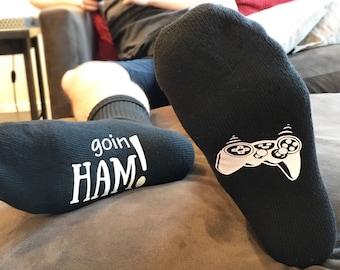 Gamer Socks - Gifts for Him - Gifts for Gamers - Video Game - Gamer Dad - Video Games - Video Game Gifts - Gifts for Teen Boys - PC Gaming