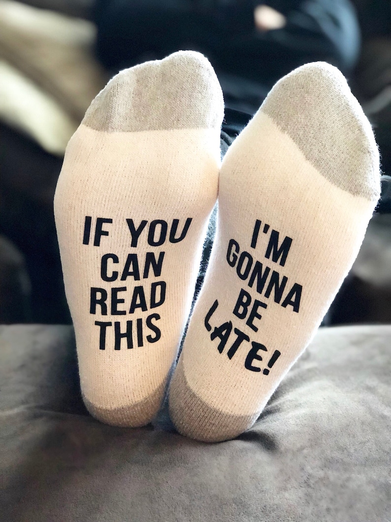 Funny Gift Socks for Men If You Can Read This I'm Gonna | Etsy