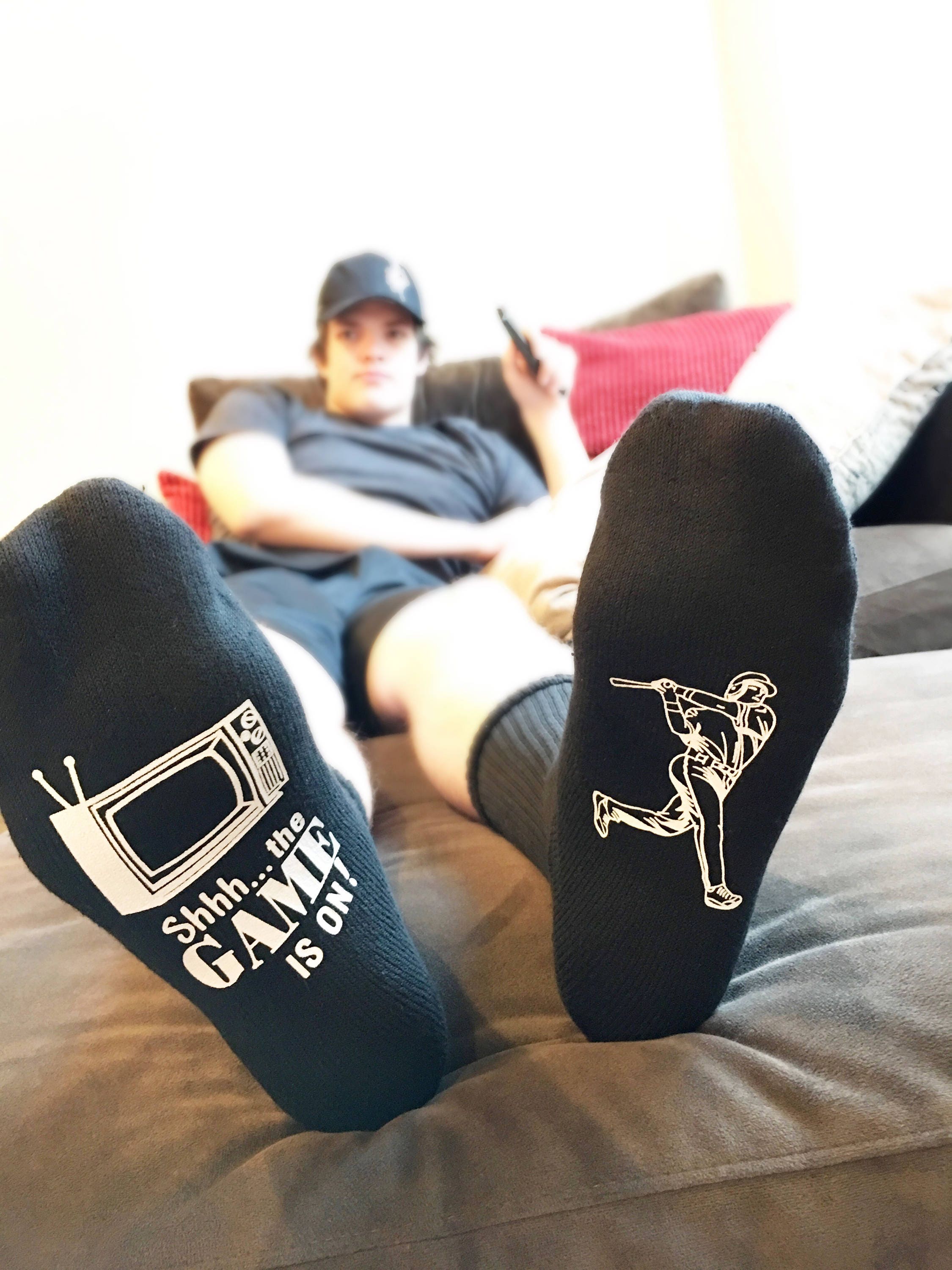 Baseball Socks Baseball Gifts Mens Socks Gifts for Dad - Etsy