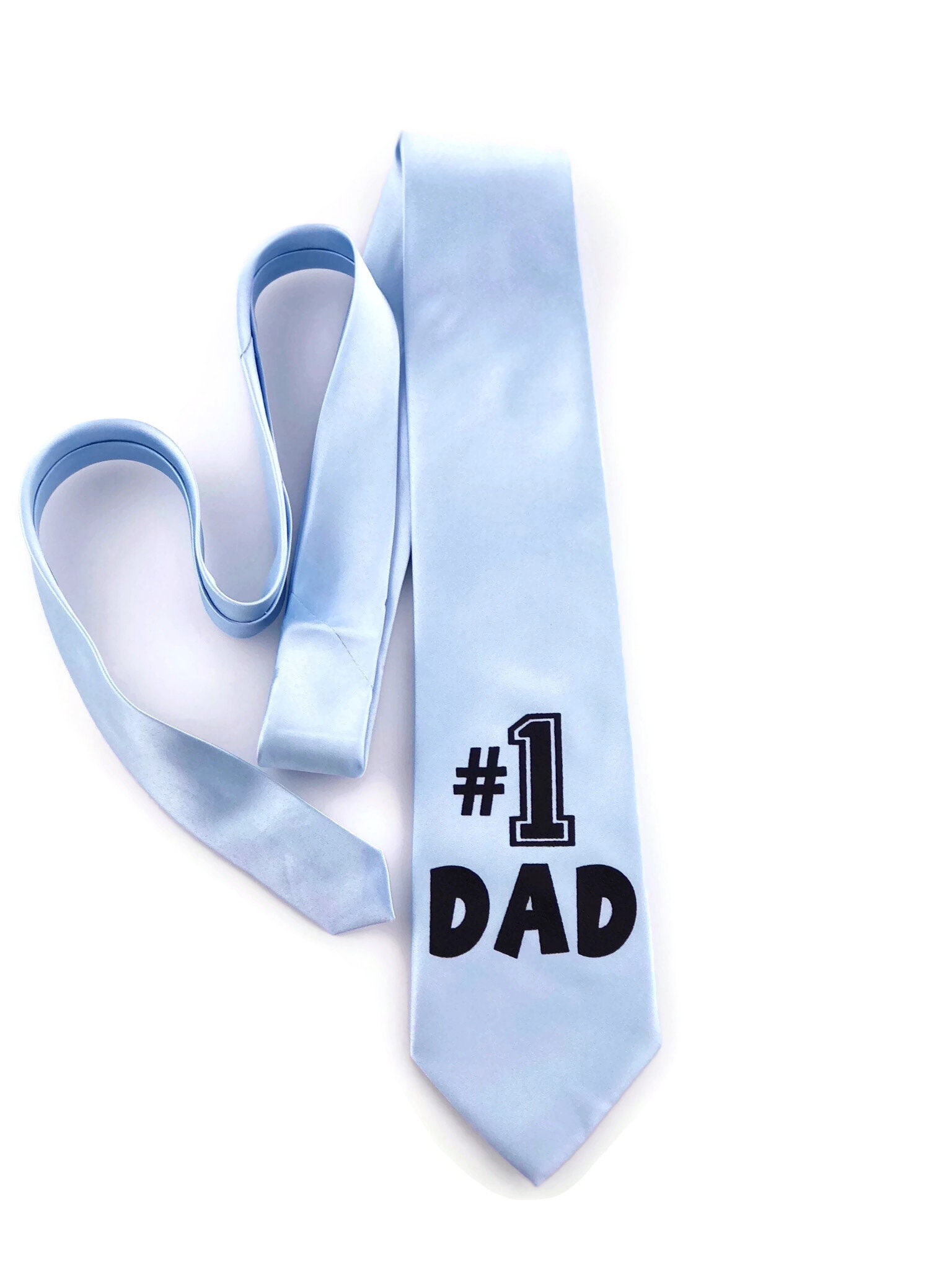 Dad Tie Fathers Day Gift Husband Gift 1 Dad New Dad Etsy