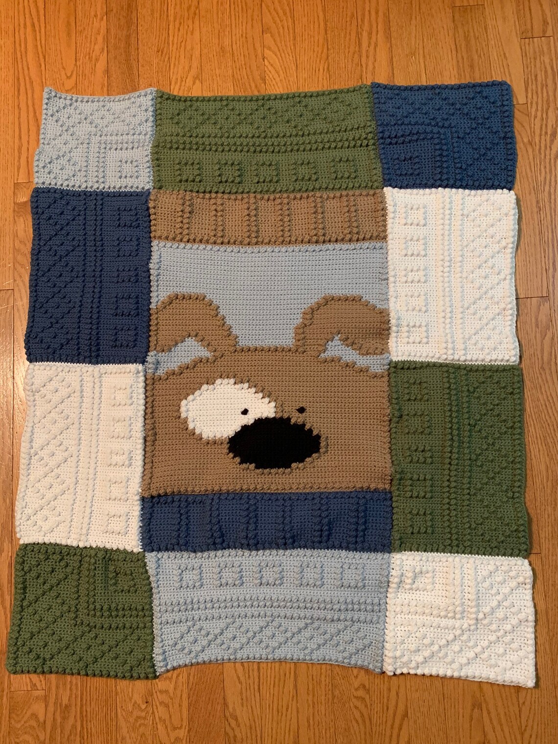 Puppy Baby Blanket Etsy