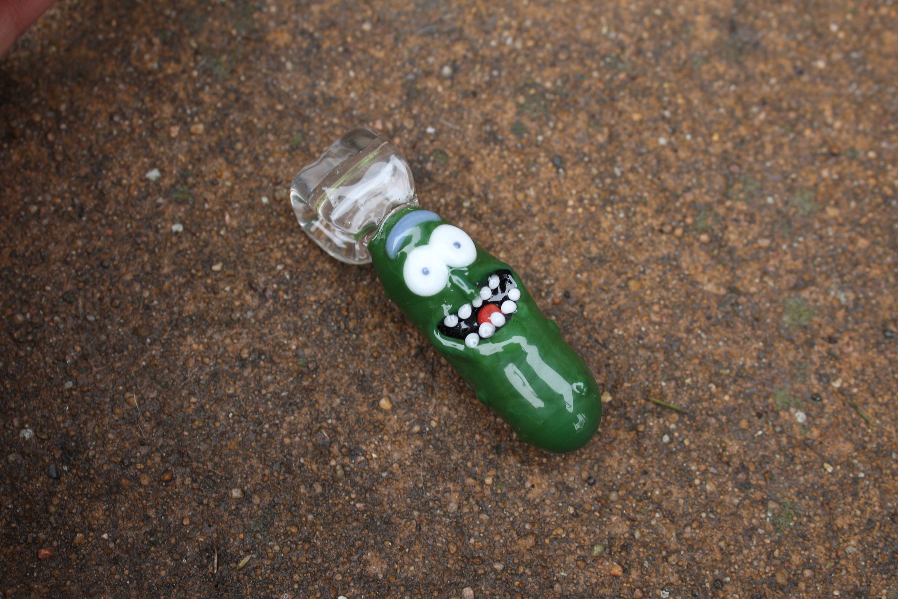 pickle rick uv black light drool rick and morty heady glass pendant ready to ship - Heady Glass Pendants pickle rick uv black light drool rick and morty heady glass pendant ready to ship - Heady Glass Pendants