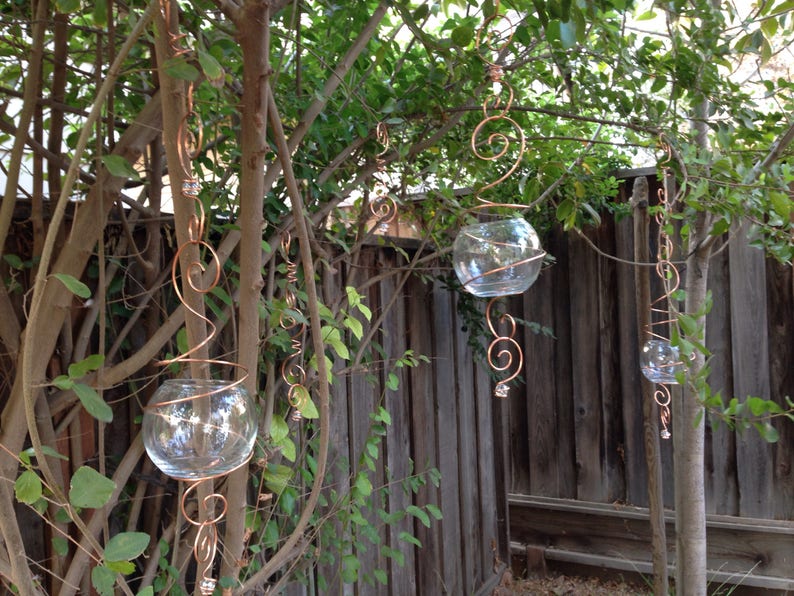 Hanging globe / hanging lantern / hanging terrarium / wedding decoration / five links image 2