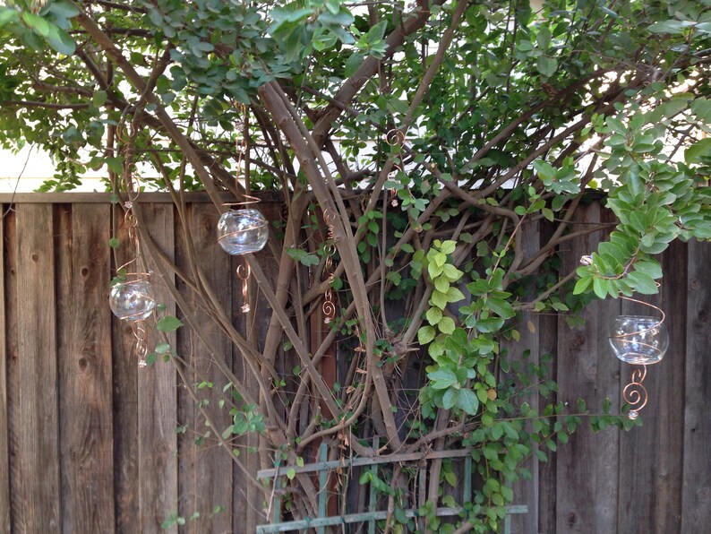 Hanging globe / hanging lantern / hanging terrarium / wedding decoration / five links image 3