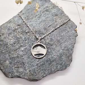 Gallopaz necklace, mountain necklace, 925 silver necklace, handmade necklace, openwork silver necklace, matte finish silver necklace