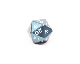 Metal D20 - Individual Polyhedral Dice for RPGs