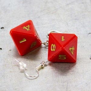 Dice Earring - D8 - Polyhedral Dice