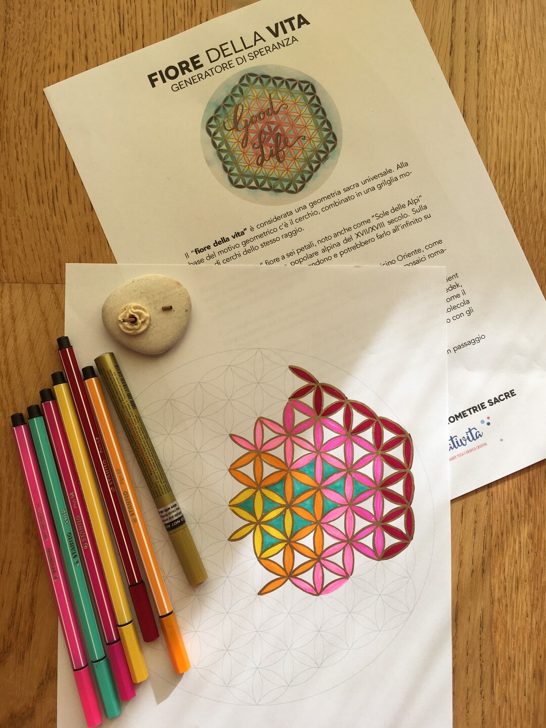 Flower of Life Coloring meditation Coloring Sacred Geometry Lfe's