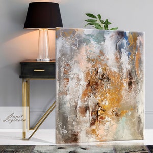 Oversized wall art, Abstract Wall Art, Gold wall decor, Large Wall Art