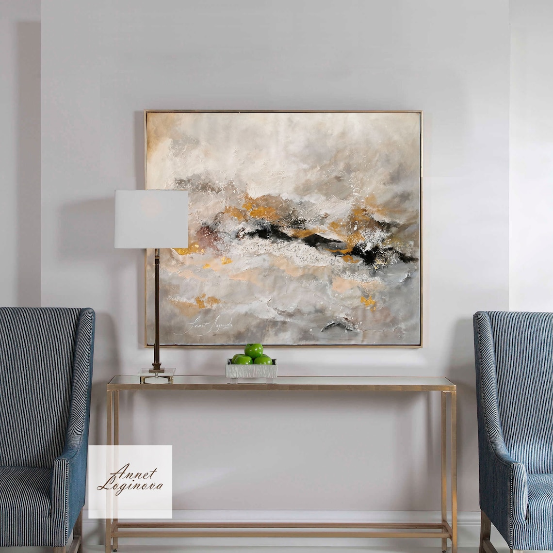 Large Abstract Canvas Art Framed Wall Art Extra Large Wall Etsy UK