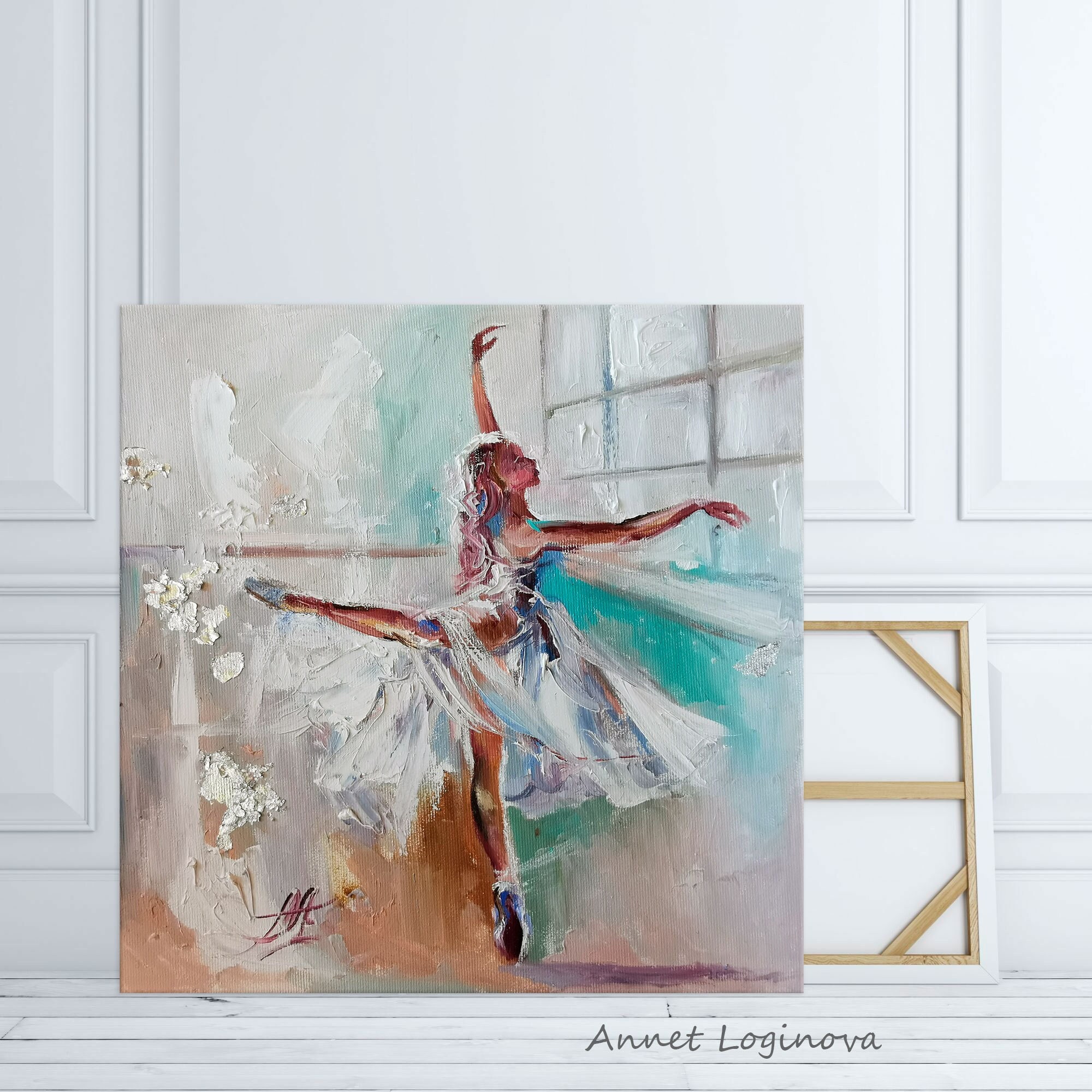 Mother Day Gift, Ballerina Art Print, Ballet Dancer Painting