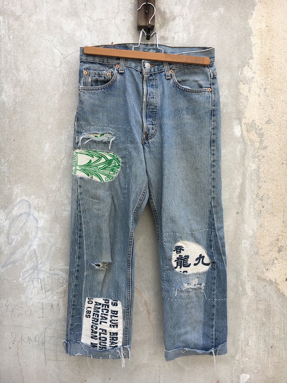 Levi’s 501 w30 Patchwork hongkong Kowloon USA