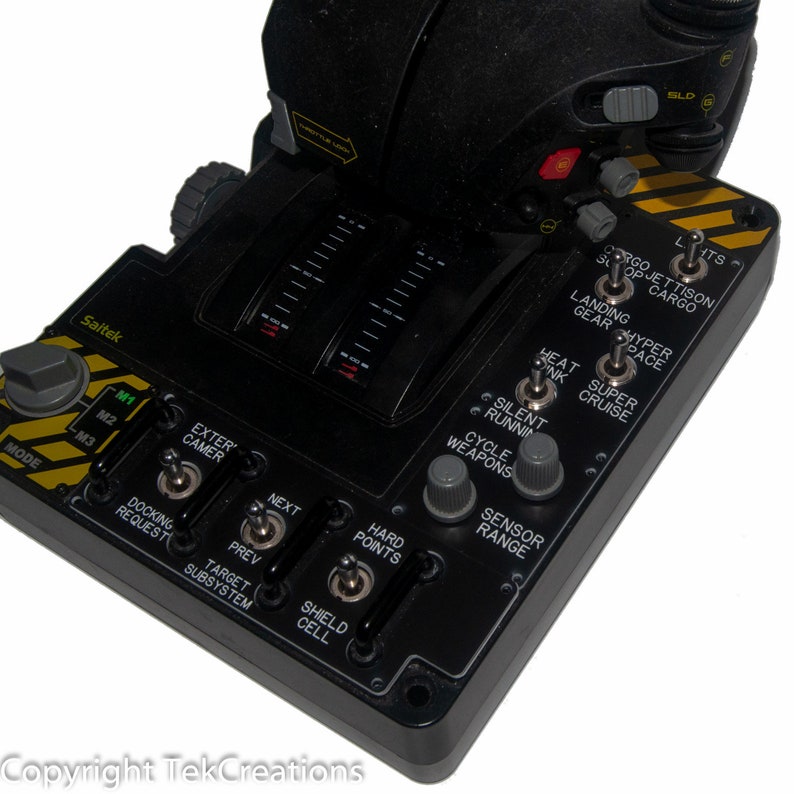 Custom Elite Dangerous Plates for Saitek X55 / X56 Joystick Hotas