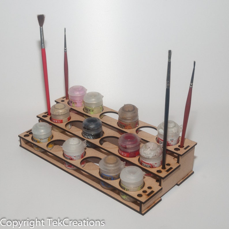 18 Paint Rack Holder for Citadel Warhammer Paints Etsy