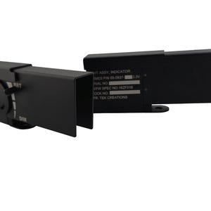 Puede incluir: Dos dispositivos electrónicos negros con una perilla y una etiqueta que dice "ART" y "DIM". La etiqueta del segundo dispositivo dice "HT ASSY, INDICATOR", "TIMES PIN 65-0837-3.3V", "RIAL NO", "PW SPEC NO 162F016", "DOCK NO" y "FR TEK CREATIONS".