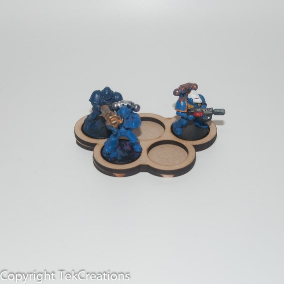 Movement Tray 10 x tight Squad for Warhammer 40k /& Others 25//32mm