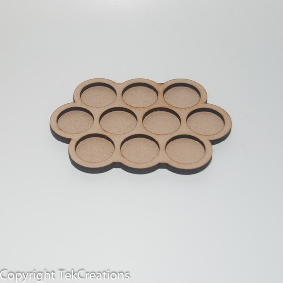 Movement Tray 10 x tight Squad for Warhammer 40k /& Others 25//32mm
