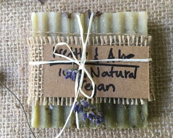 Nettle,  Aloe  and Calendula Soap, Handmade Soap, Herbal Soap, All-Natural Soap, Lavender and Peppermint Soap, Vegan Soap,