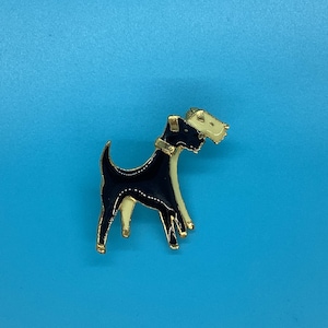 1970s Vintage Two Terriers Brooch