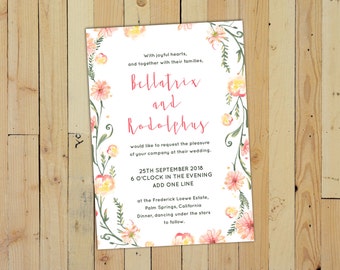 wedding invitation pdf etsy wedding card pdf
