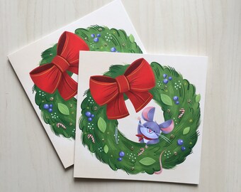 Carte de Noël Joyeux Mousy