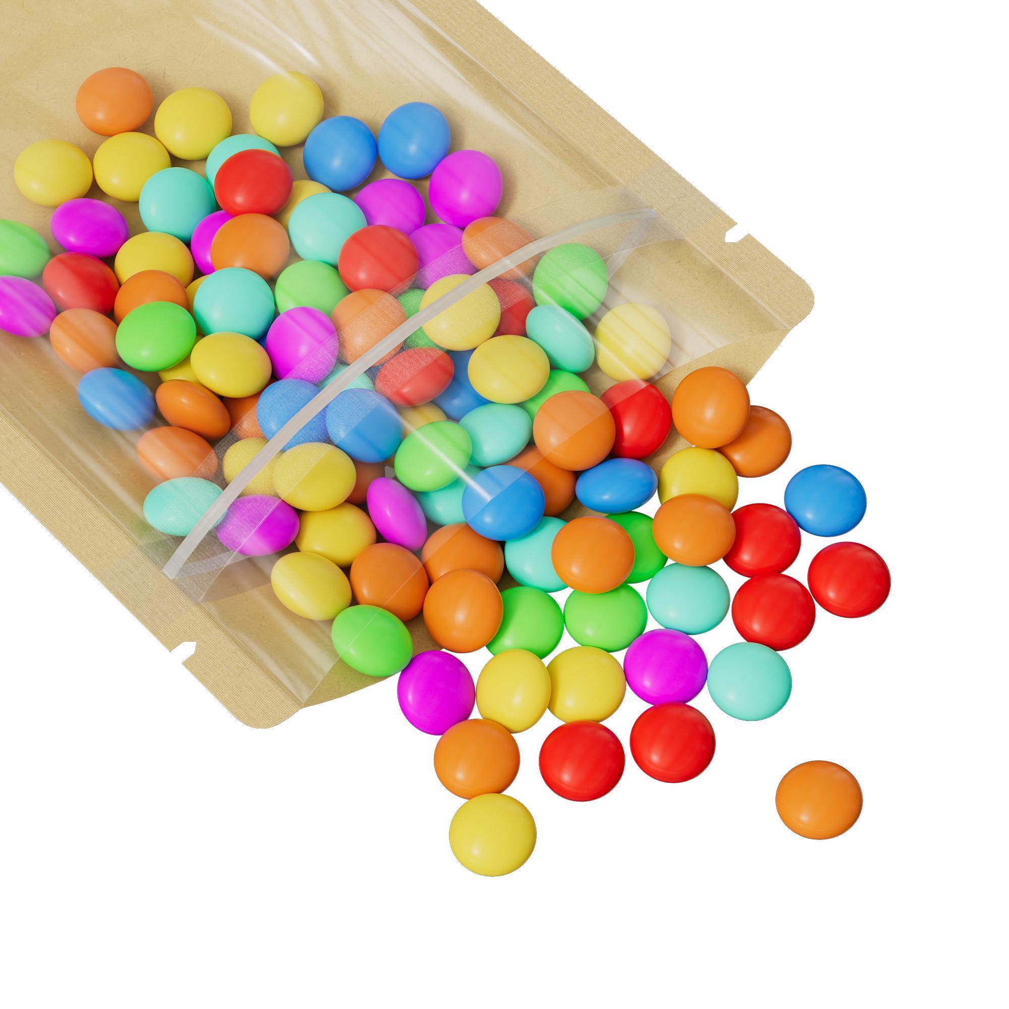 100 Sacchetti In Carta Kraft Con Finestra, Trasparenti, Richiudibili - Foto 13