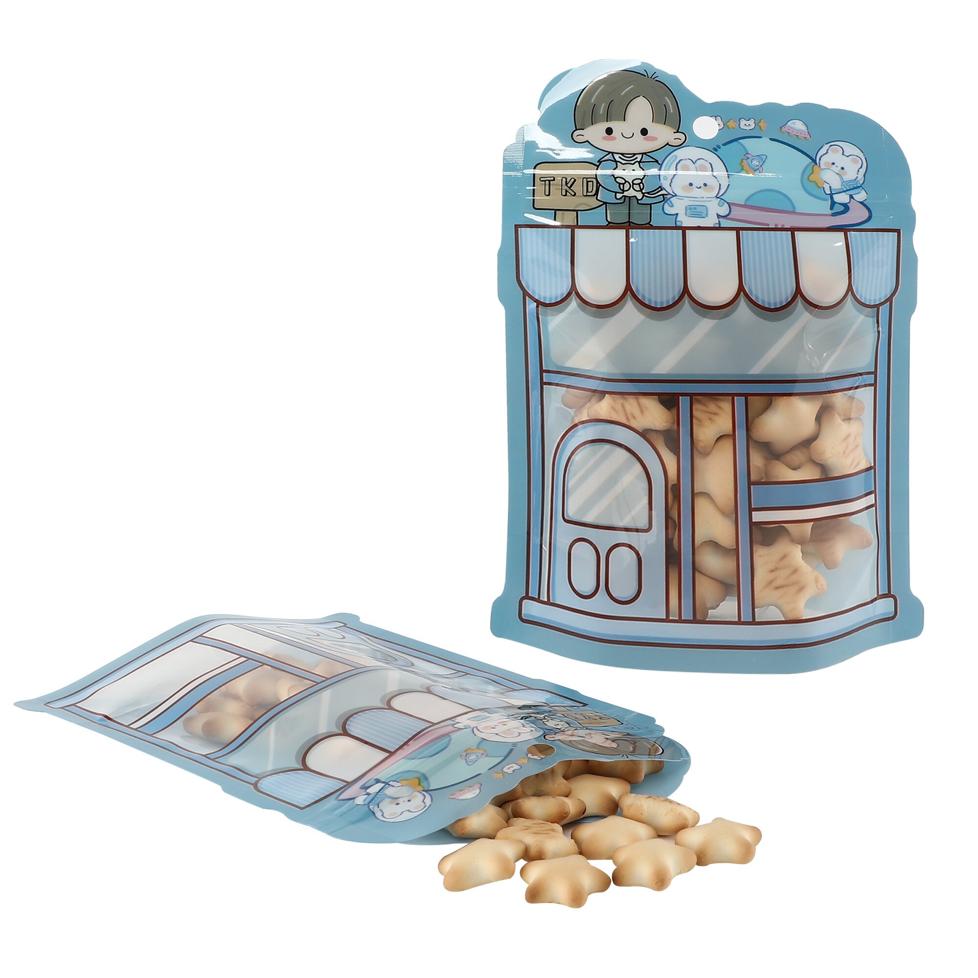 Pack of 50 Assorted Color Storefront Designed Packaging Stand up Bags ...