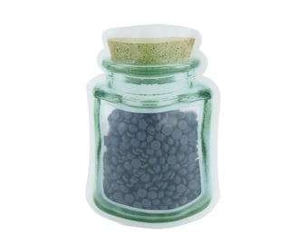 C320 - QQ Studio Face Cream Packaging for Samples, See Through Jar Bags, Refillable Plastic Pouch (100 Bags/Pack)