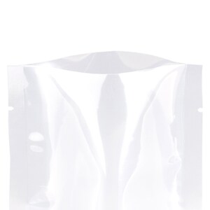 May include: A clear plastic food storage bag with a zipper seal. The bag is empty and ready to be filled with food.