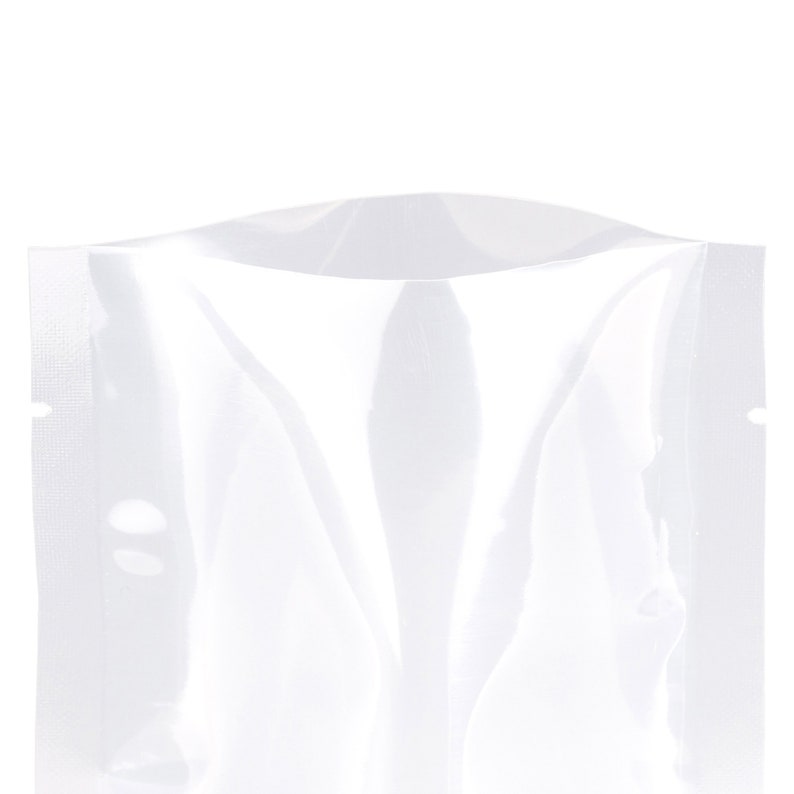 May include: A clear plastic food storage bag with a zipper seal. The bag is empty and ready to be filled with food.