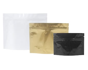 C301 QQ Studio Food Storage Bag, Food Grade Stand Up Bag, Metallic Foil Packaging for Jerky Snacks