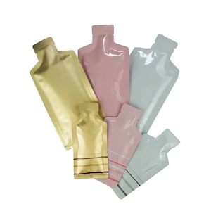 C137-149 - QQ Studio Bolsas para frascos, embalagens de alumínio para amostras de maquiagem, bolsas para frascos de hidratante diário (pacote com 100 bolsas)