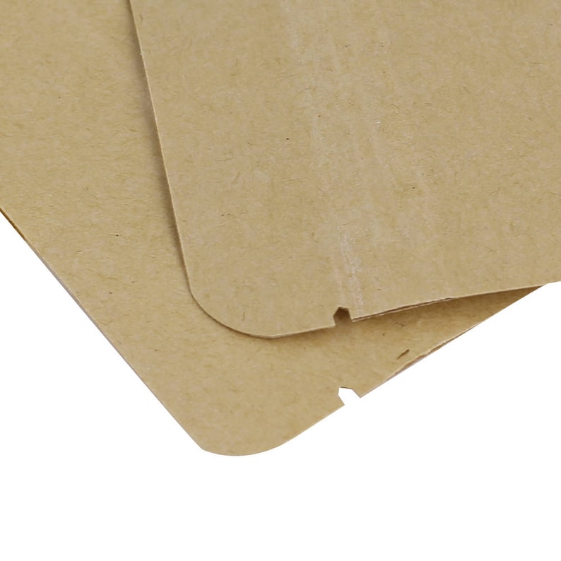 QQ Studio 100 Food Grade Kraft Paper Windowed Packaging Bags Etsy