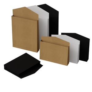 25 sobres kraft medianos con cierre opcional, bolsas de mercancía reciclables para camisetas, envíos y documentos