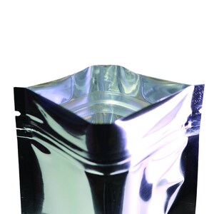 100 Black Mylar Smell-Proof Resealable Bags 3x4 Inches