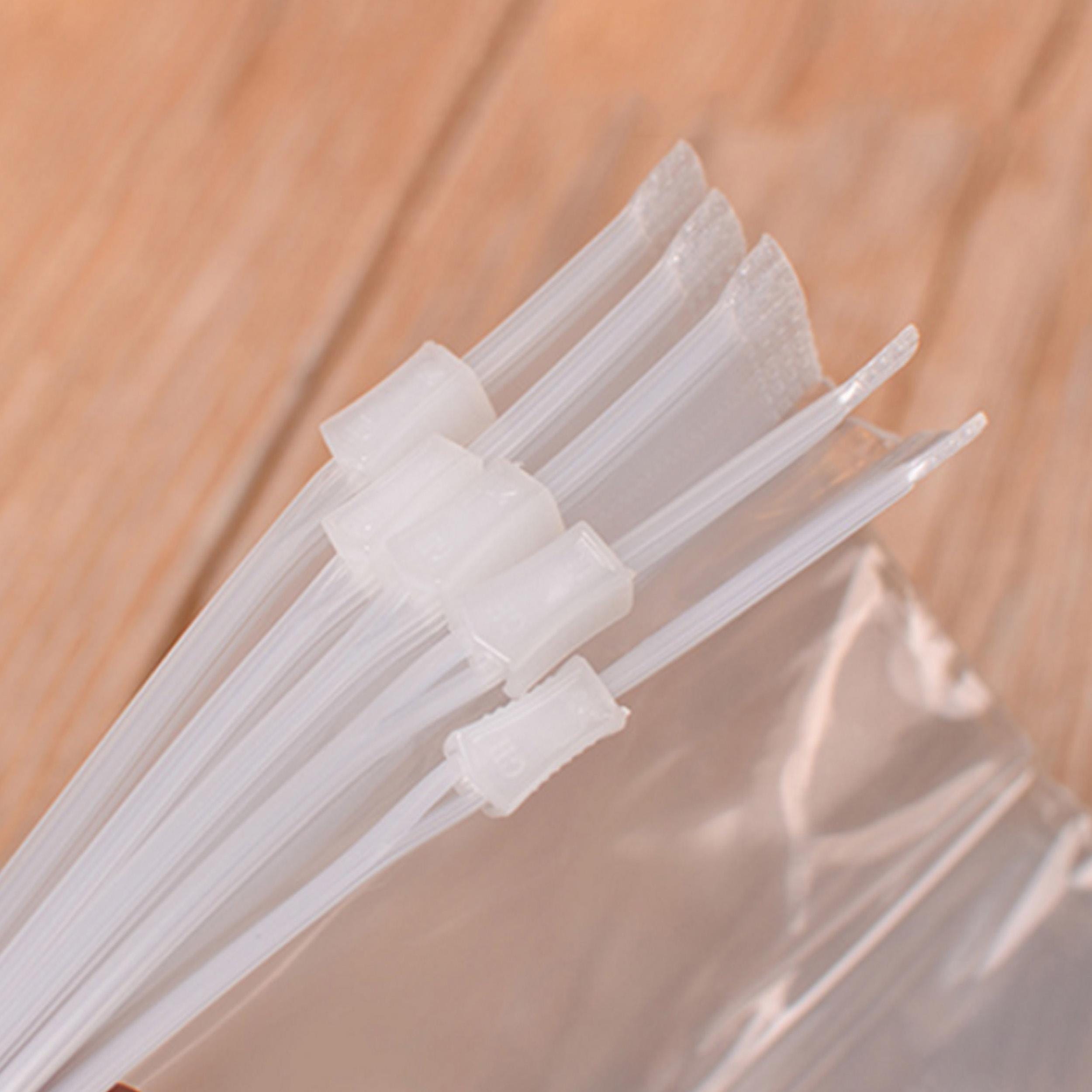 100 Sacchetti Con Zip, Richiudibili, Trasparente Con Cerniera, Di 100 Sacchetti Con Zip, Richiudibili, Trasparente Con Cerniera, Di