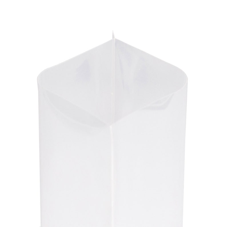 May include: A white plastic stand-up pouch with a sealed top.